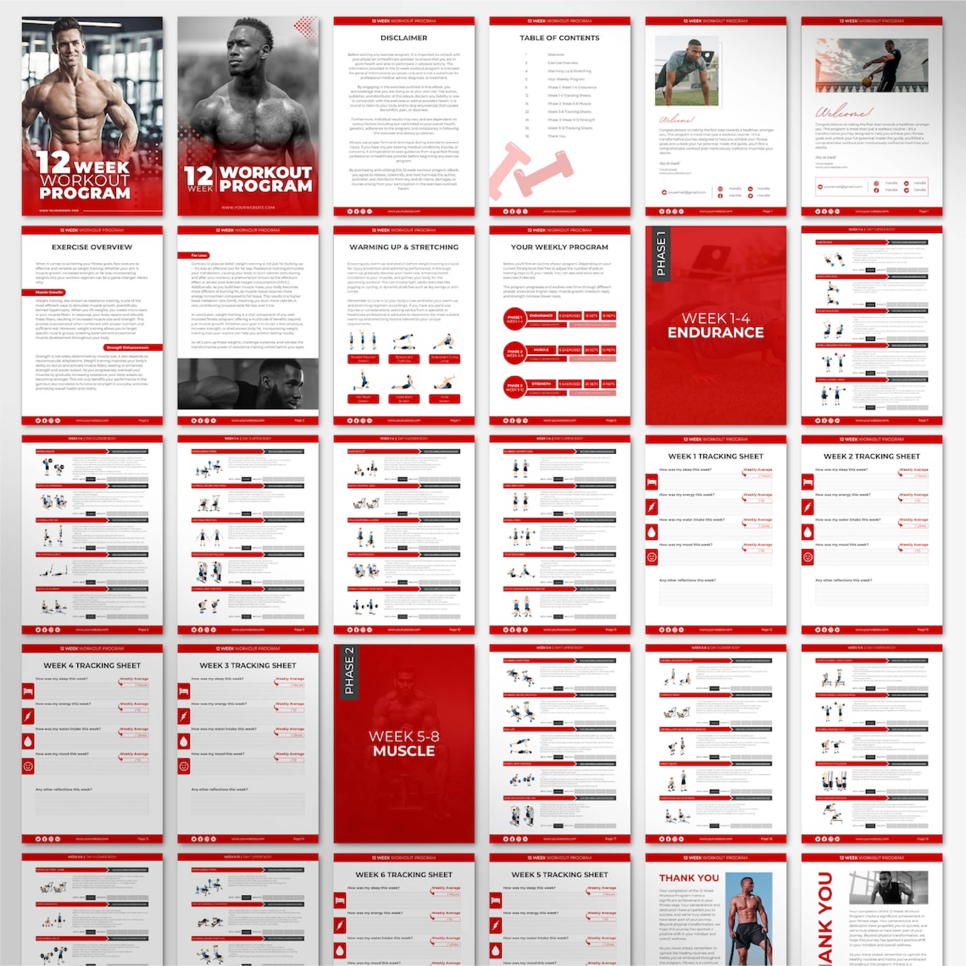 Rebrandable Fat Loss eBook | 12 Week Nutrition & Training Guide | Done-for-You Fitness Resource for Health Coaches