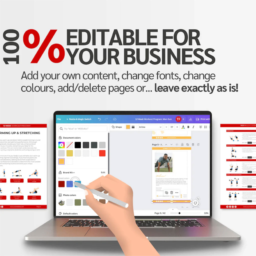 Rebrandable Fat Loss eBook | 12 Week Nutrition & Training Guide | Done-for-You Fitness Resource for Health Coaches