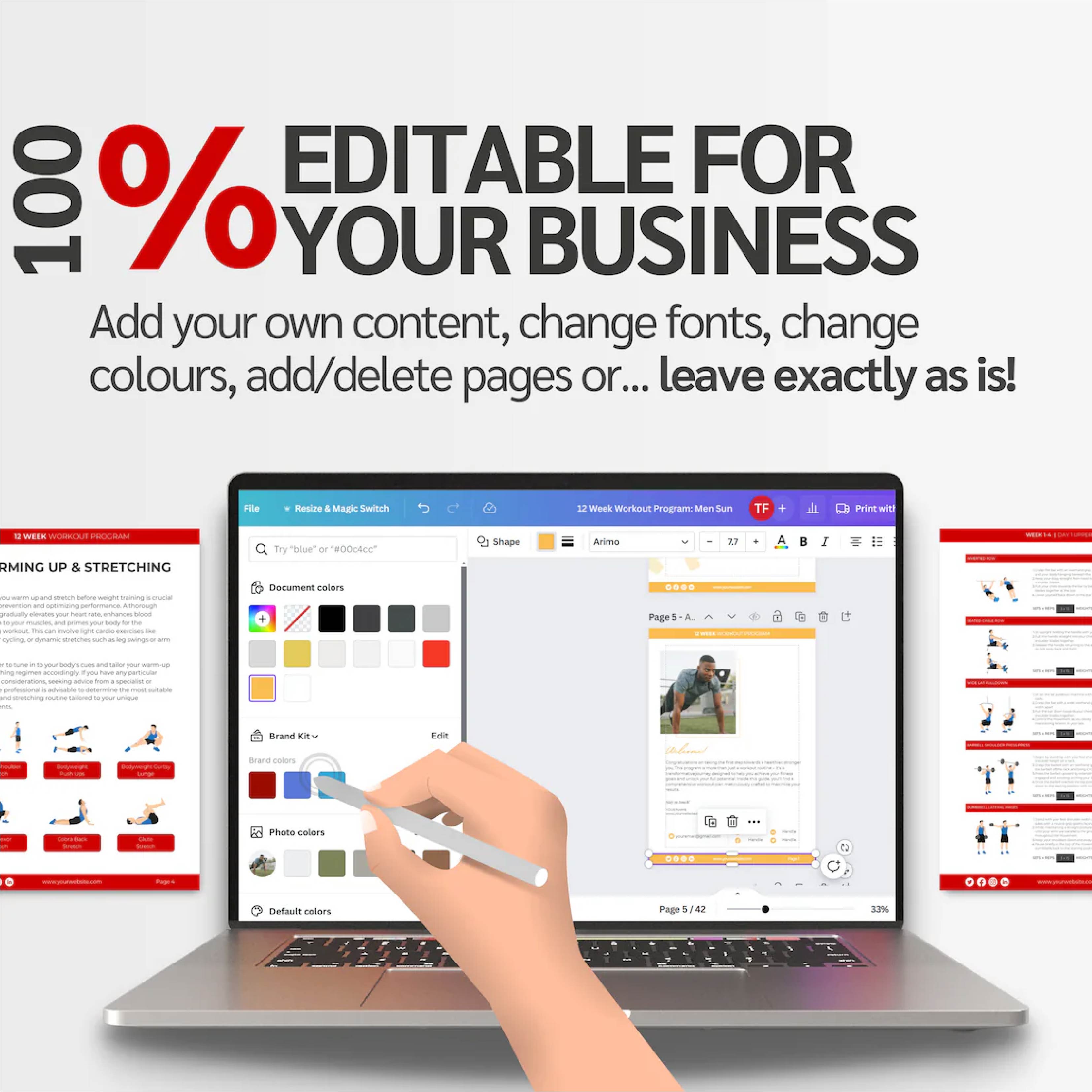 Rebrandable Fat Loss eBook | 12 Week Nutrition & Training Guide | Done-for-You Fitness Resource for Health Coaches