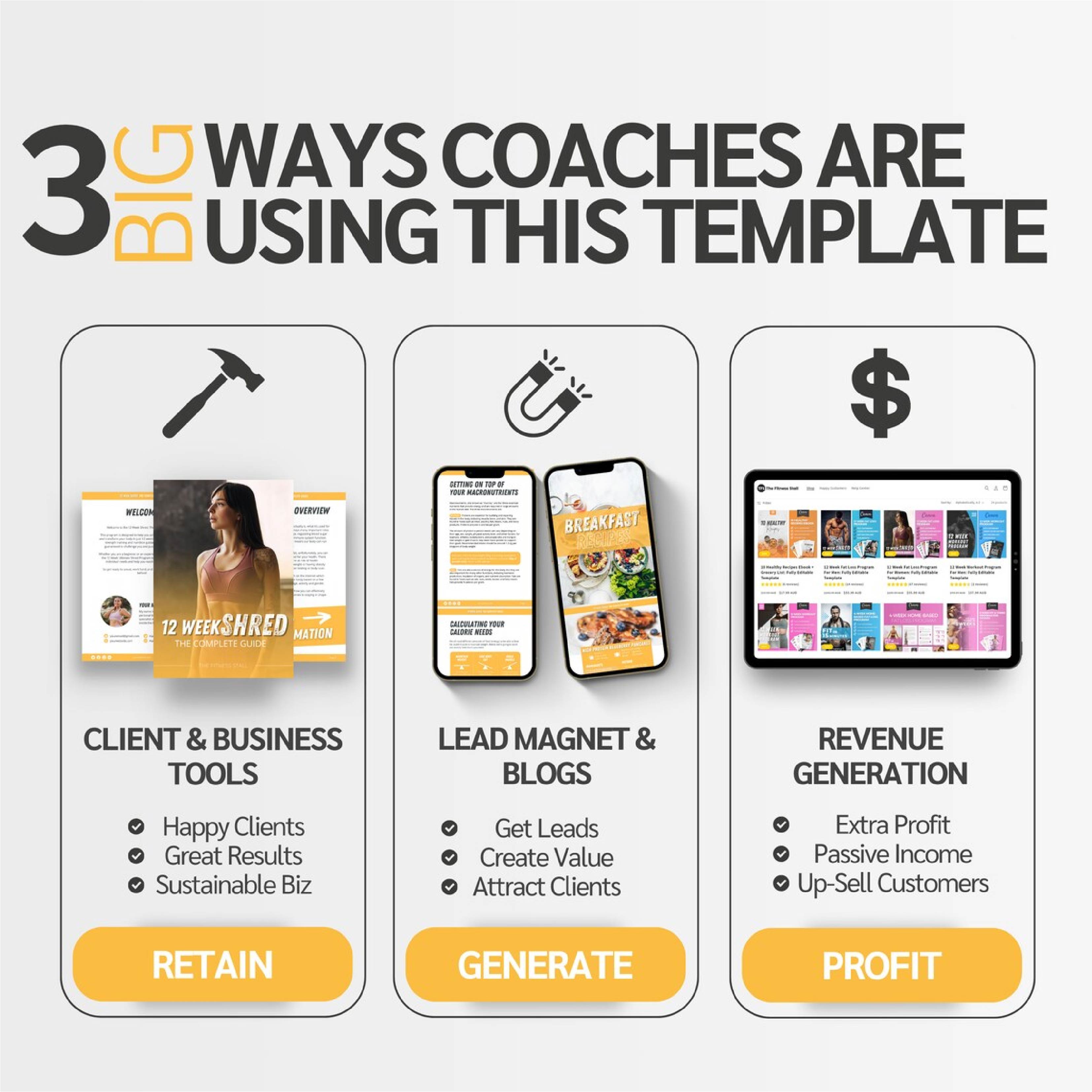 12-Week Strong & Lean Transformation Program | Done-For-You Fitness & Nutrition Coaching Template