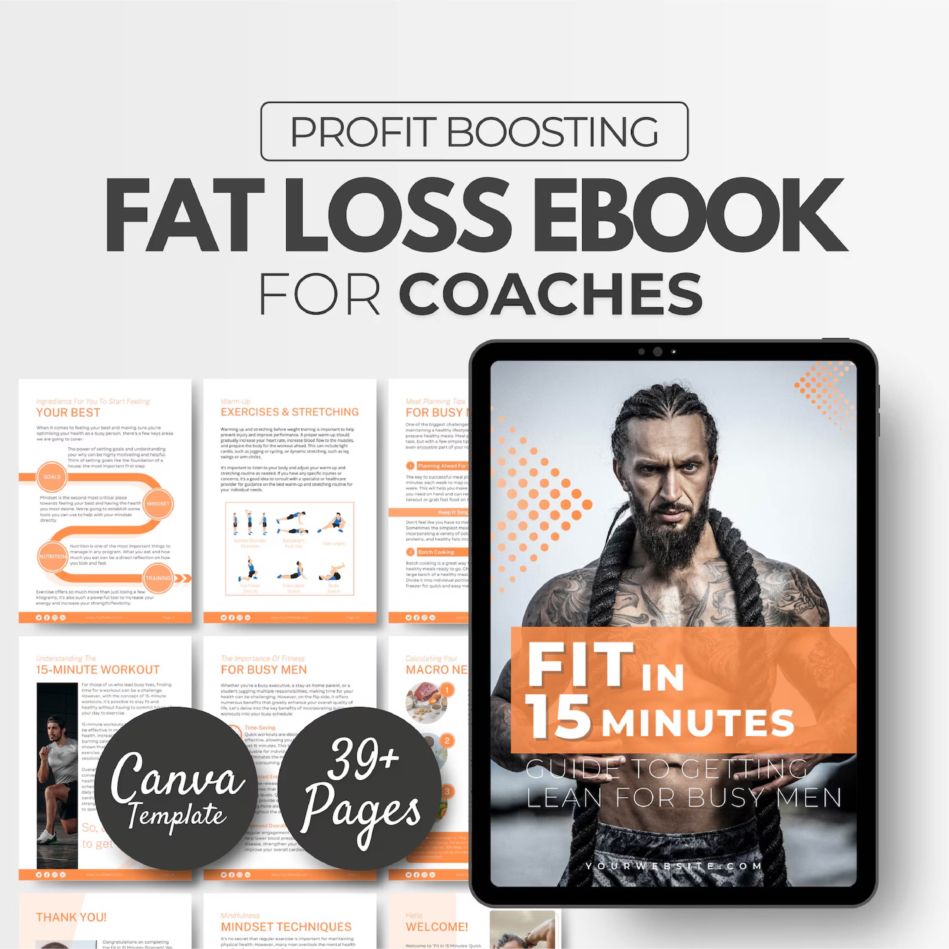 Fit in 15 Minutes: 4-Week Weight Loss & Lean Physique Program for Busy Men