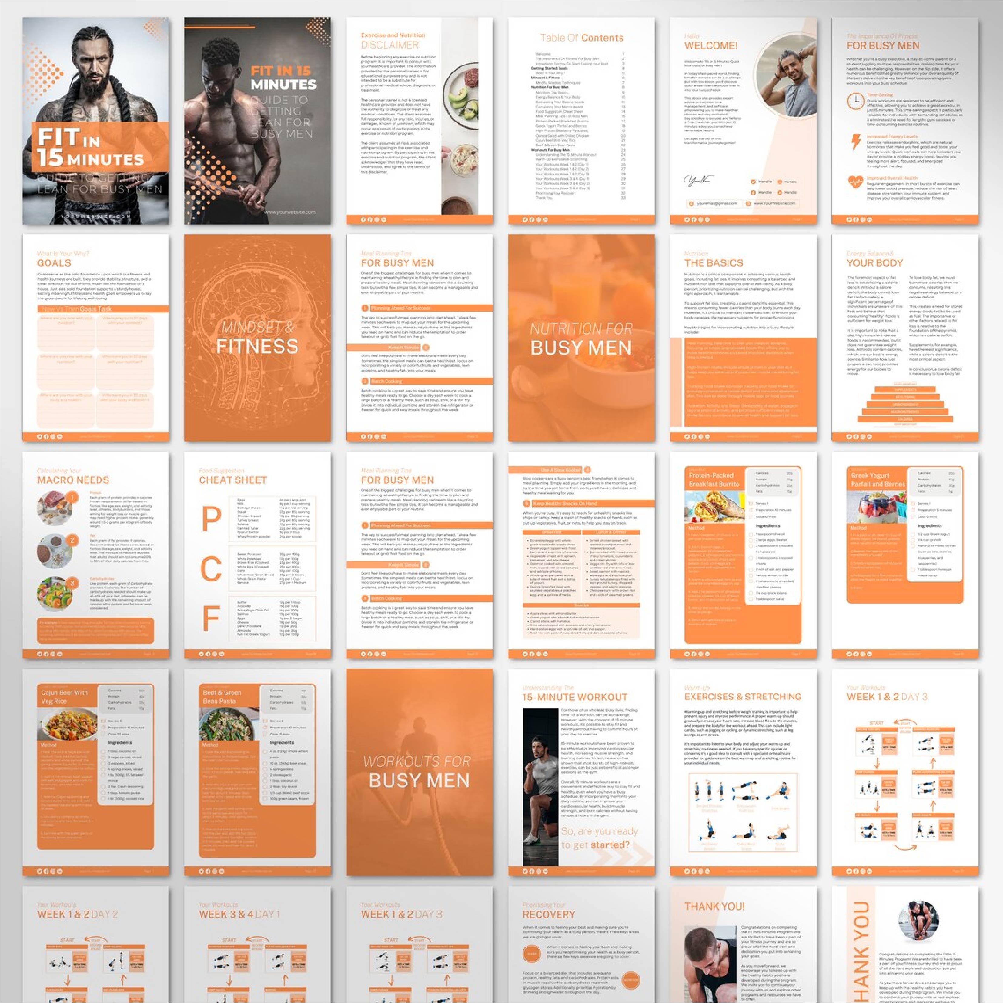 Fit in 15 Minutes: 4-Week Weight Loss & Lean Physique Program for Busy Men