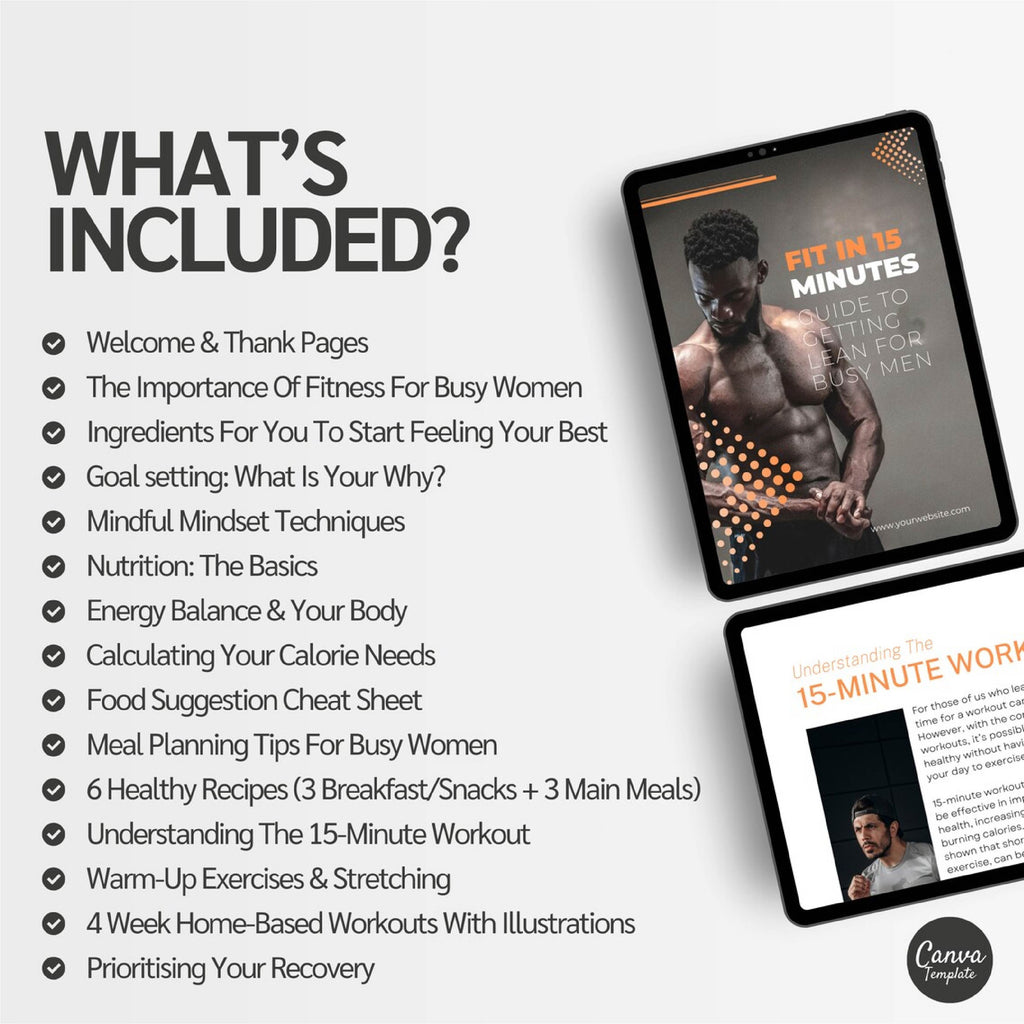 Fit in 15 Minutes: 4-Week Weight Loss & Lean Physique Program for Busy Men