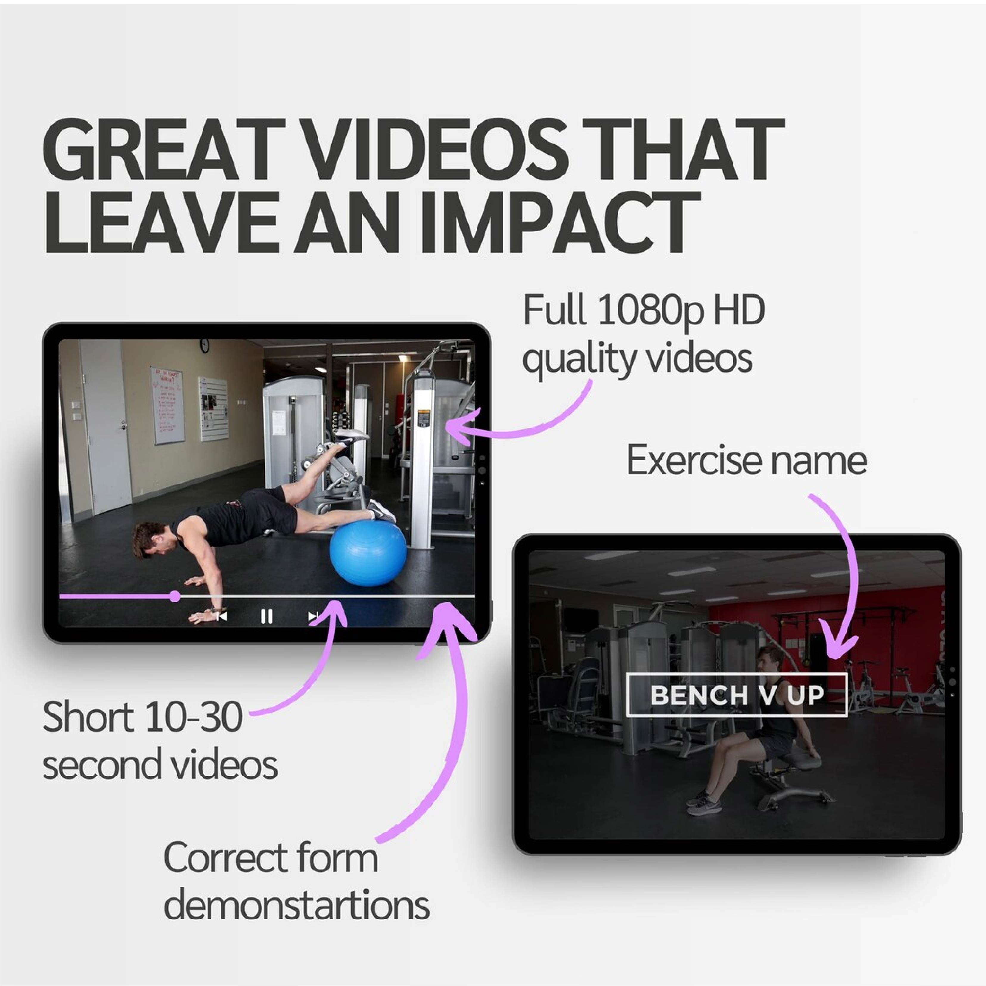The Fitness Stall – 71 Pre-Made Ab Fitness Exercise Videos