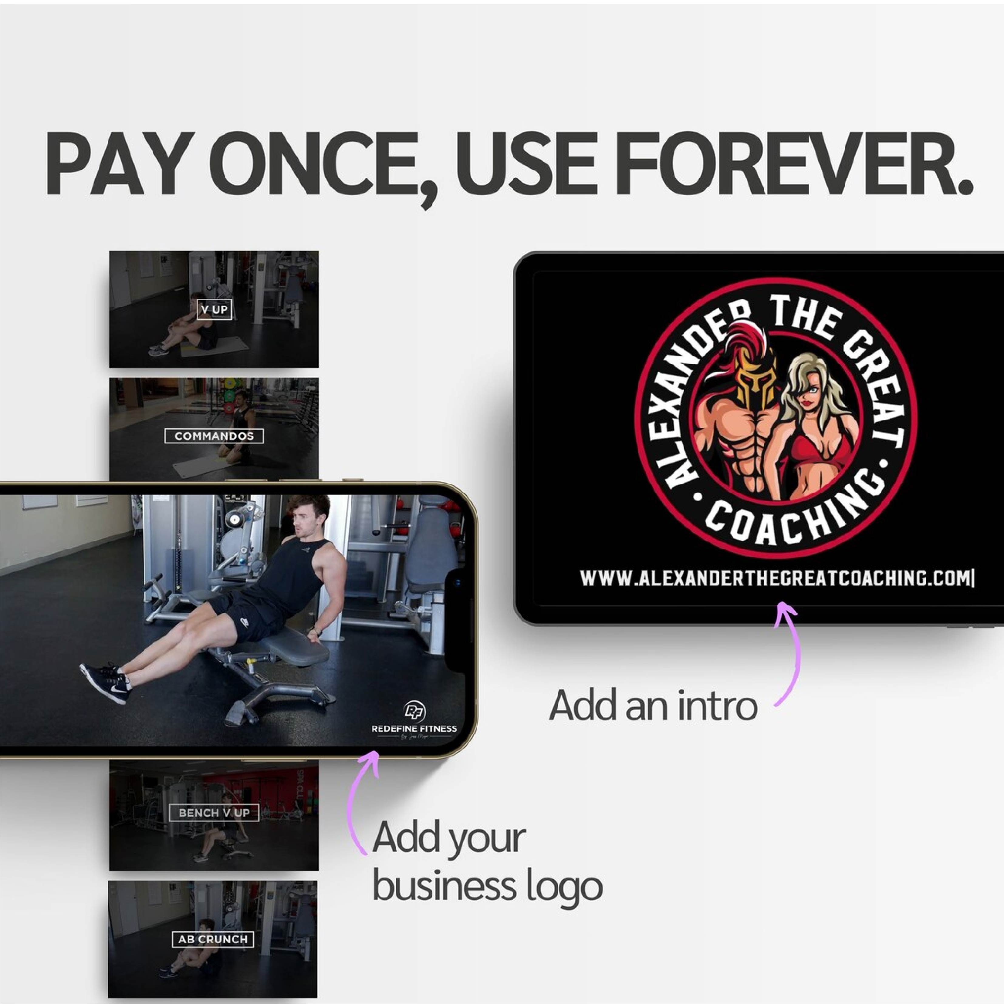 The Fitness Stall – 71 Pre-Made Ab Fitness Exercise Videos
