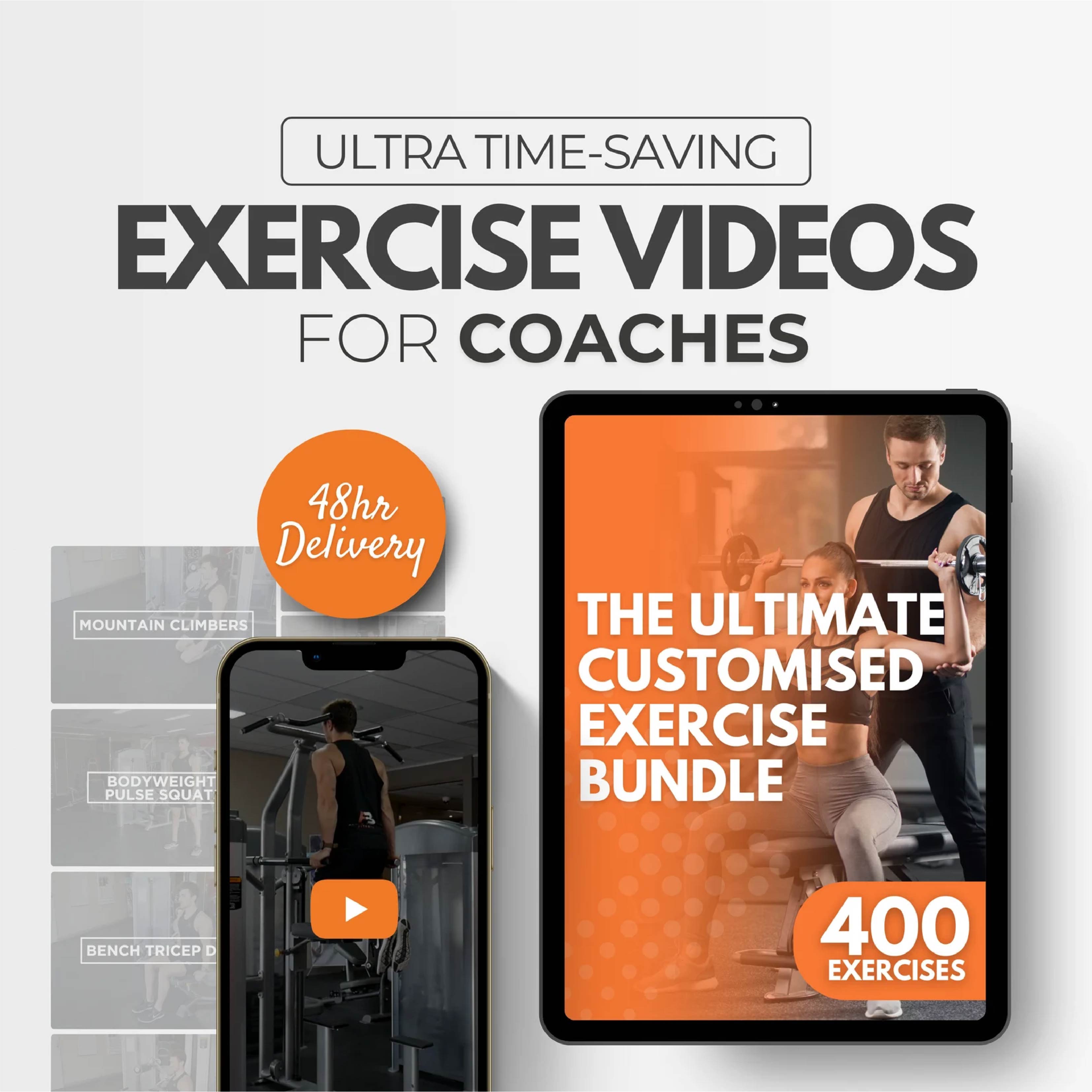 The Ultimate 400-Exercise Fitness Video Library – Full Body, HIIT, Strength & Abs Workouts for Coaches