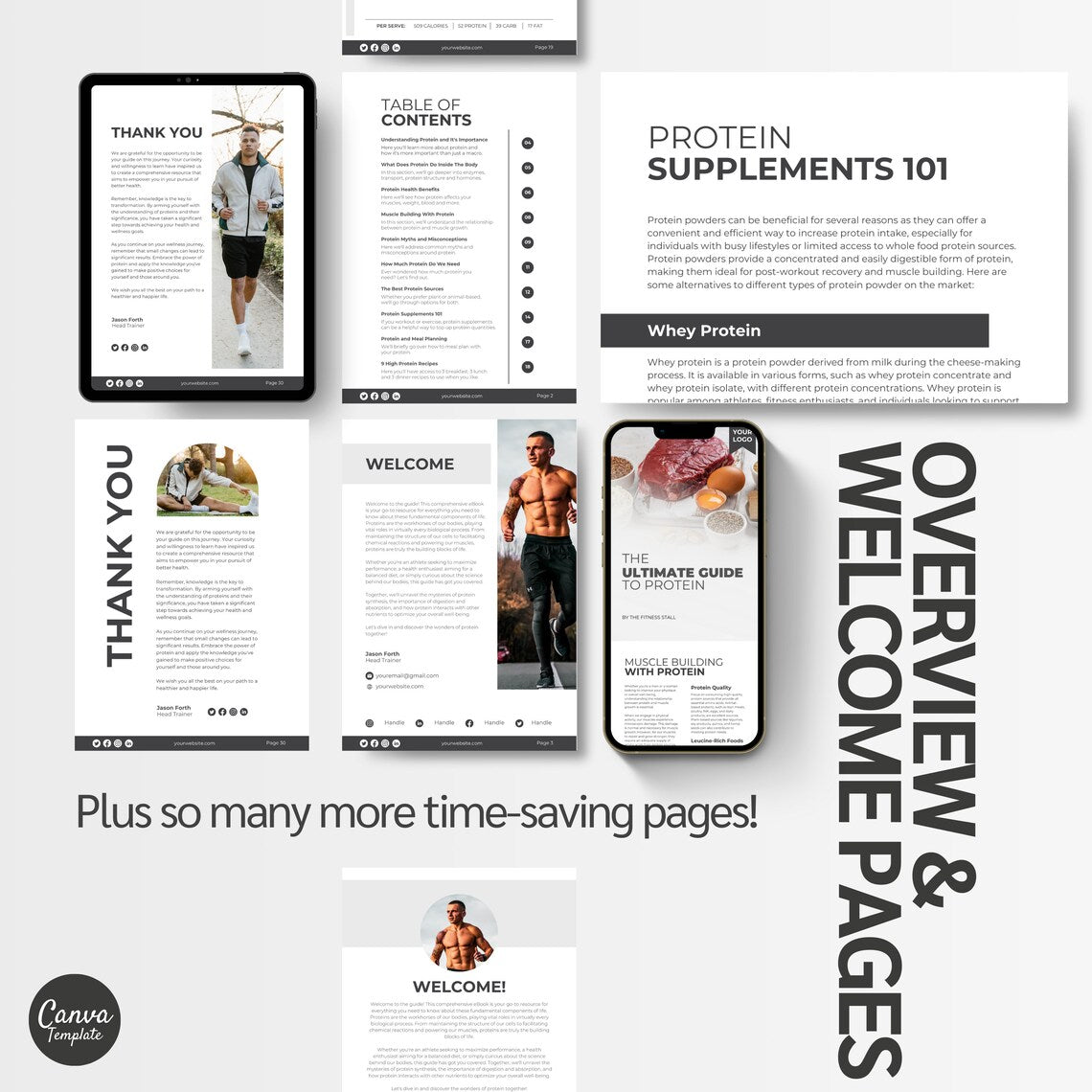 High-Protein Nutrition Guide – Done-for-You eBook Template for Health Coaches