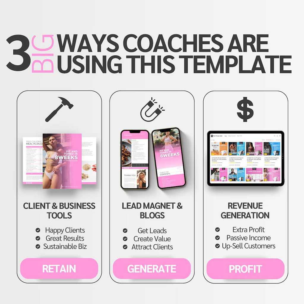 Fit and Toned in 8 Weeks for Women | Editable Canva Fitness & Nutrition eBook Template