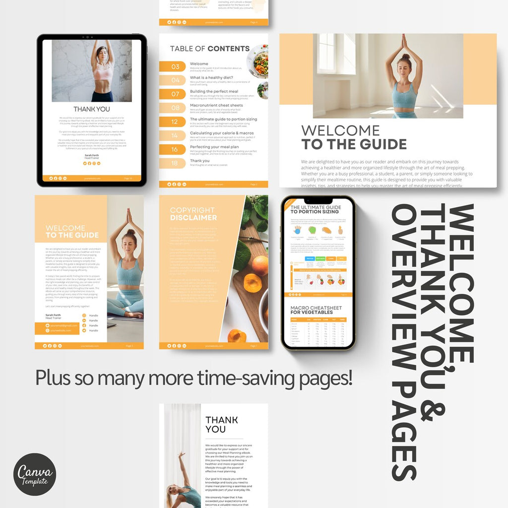 Fitness Coach Resource | Editable Nutrition eBook on Healthy Meals & Macros