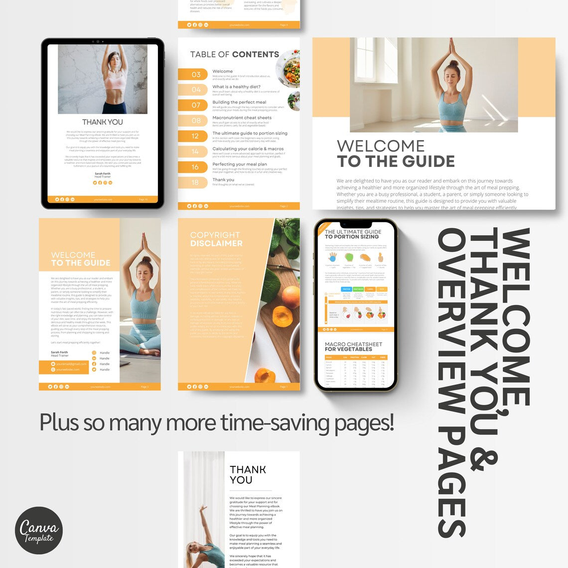 Fitness Coach Resource | Editable Nutrition eBook on Healthy Meals & Macros