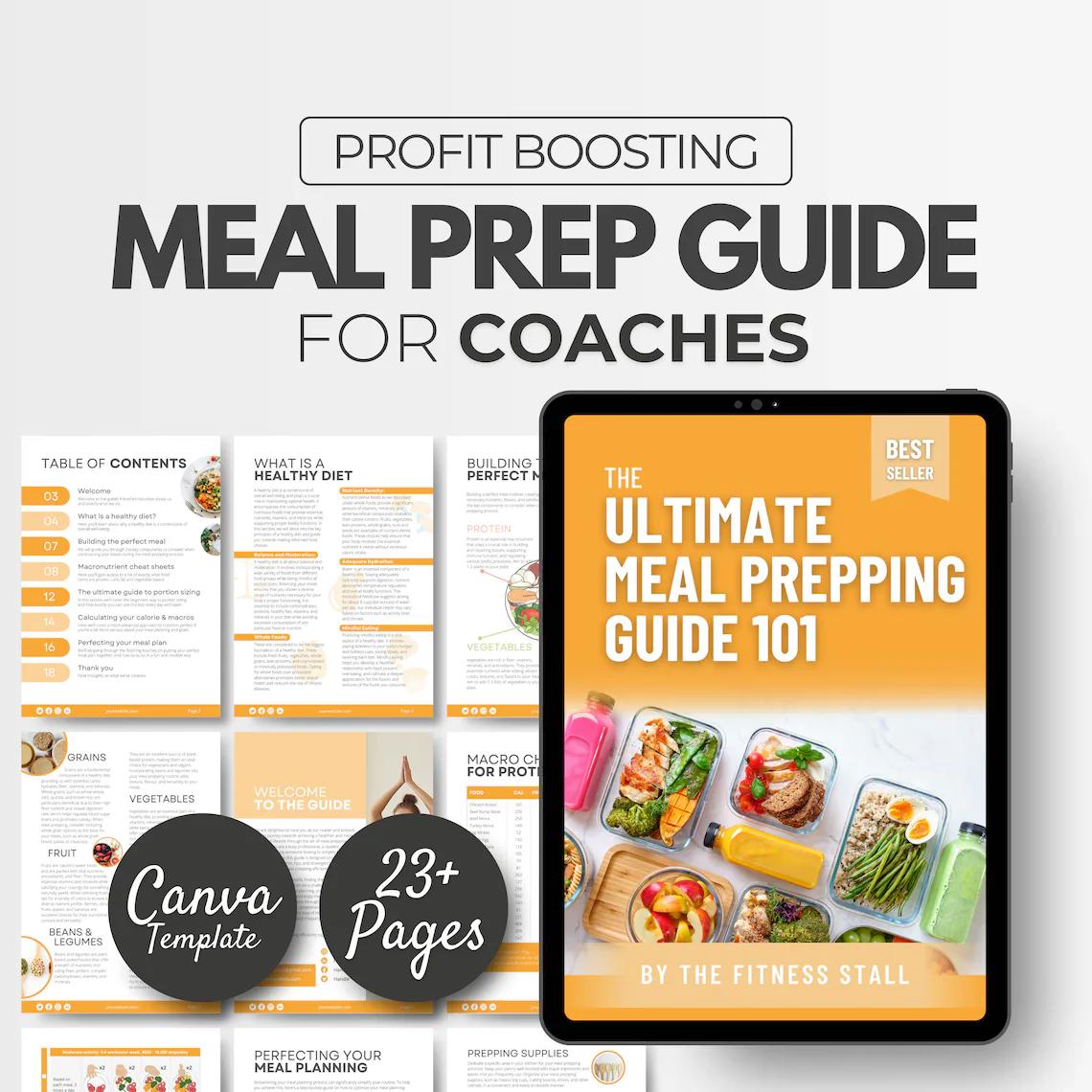 Fitness Coach Resource | Editable Nutrition eBook on Healthy Meals & Macros