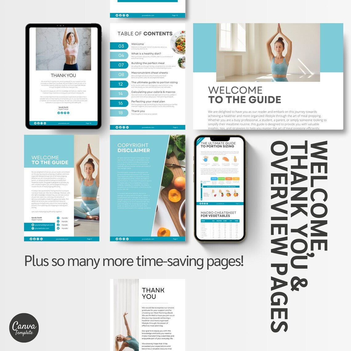 Meal Prep & Nutrition Guide | Rebrand able eBook Template for Trainers & Wellness Pros