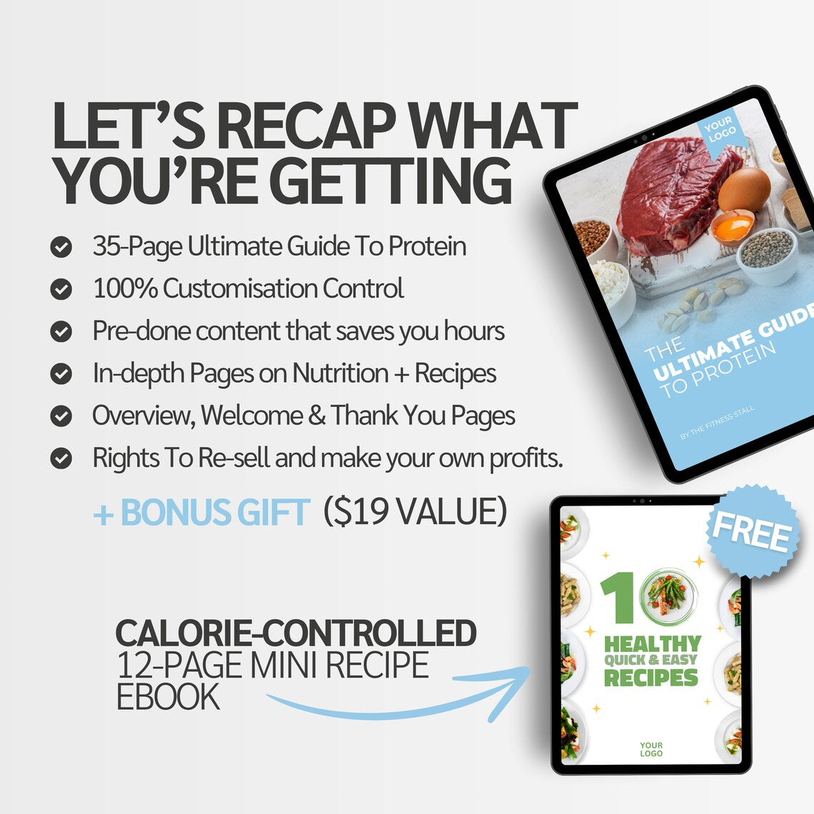 Fitness Coach Resource – Ready-to-Use Protein Nutrition eBook (Canva Editable)