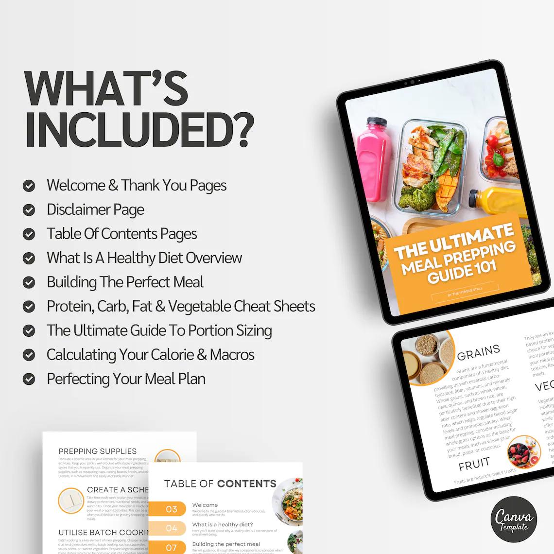 Fitness Coach Resource | Editable Nutrition eBook on Healthy Meals & Macros
