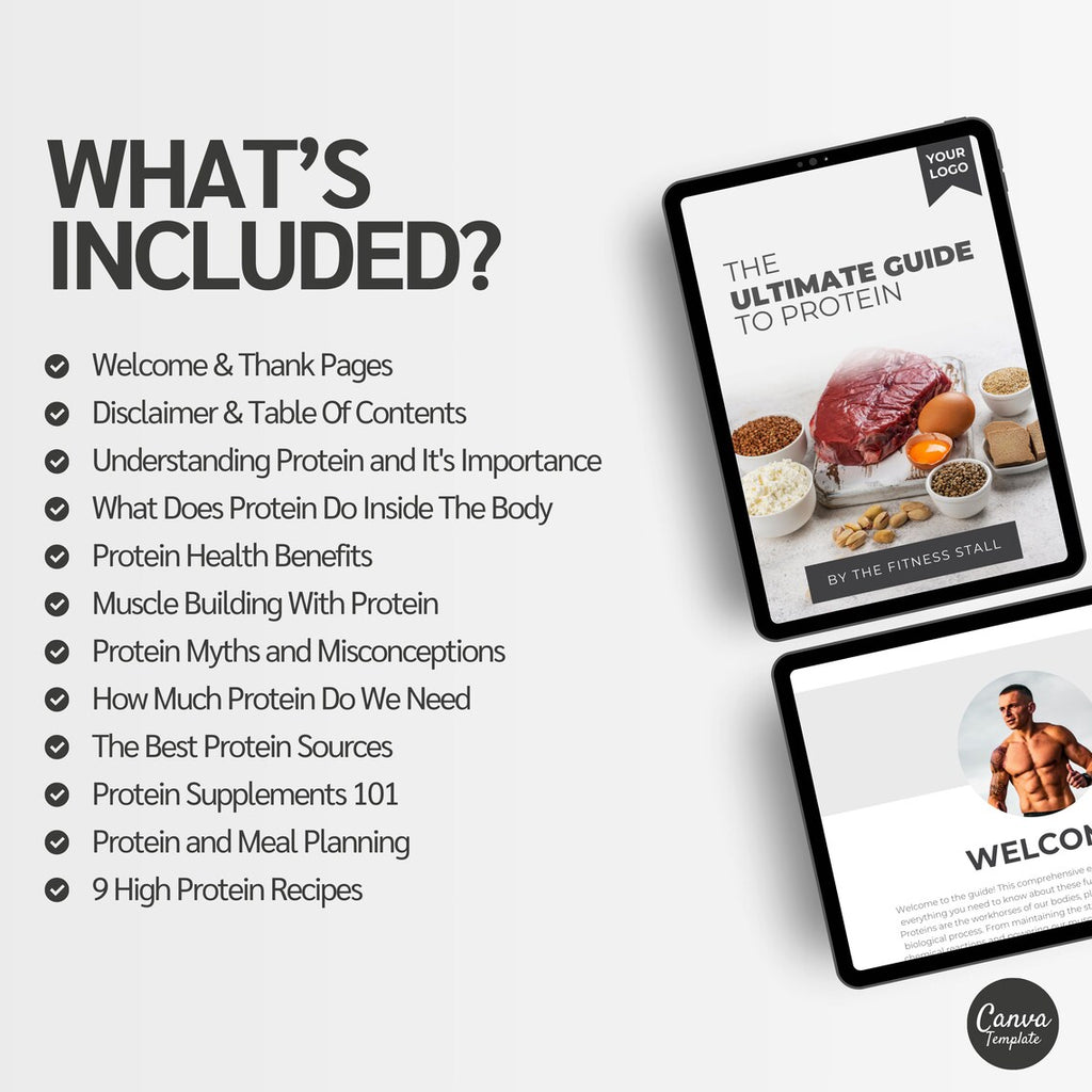 High-Protein Nutrition Guide – Done-for-You eBook Template for Health Coaches