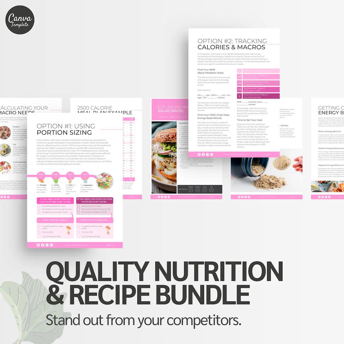 Fit and Toned in 8 Weeks for Women | Editable Canva Fitness & Nutrition eBook Template
