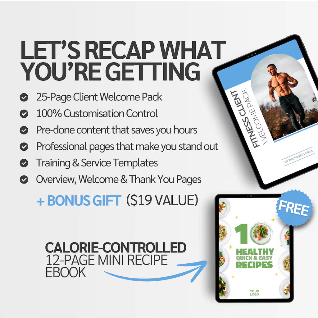 12-Week Fitness Coaching Welcome Pack | Editable Canva Templates for Health & Fitness Professionals