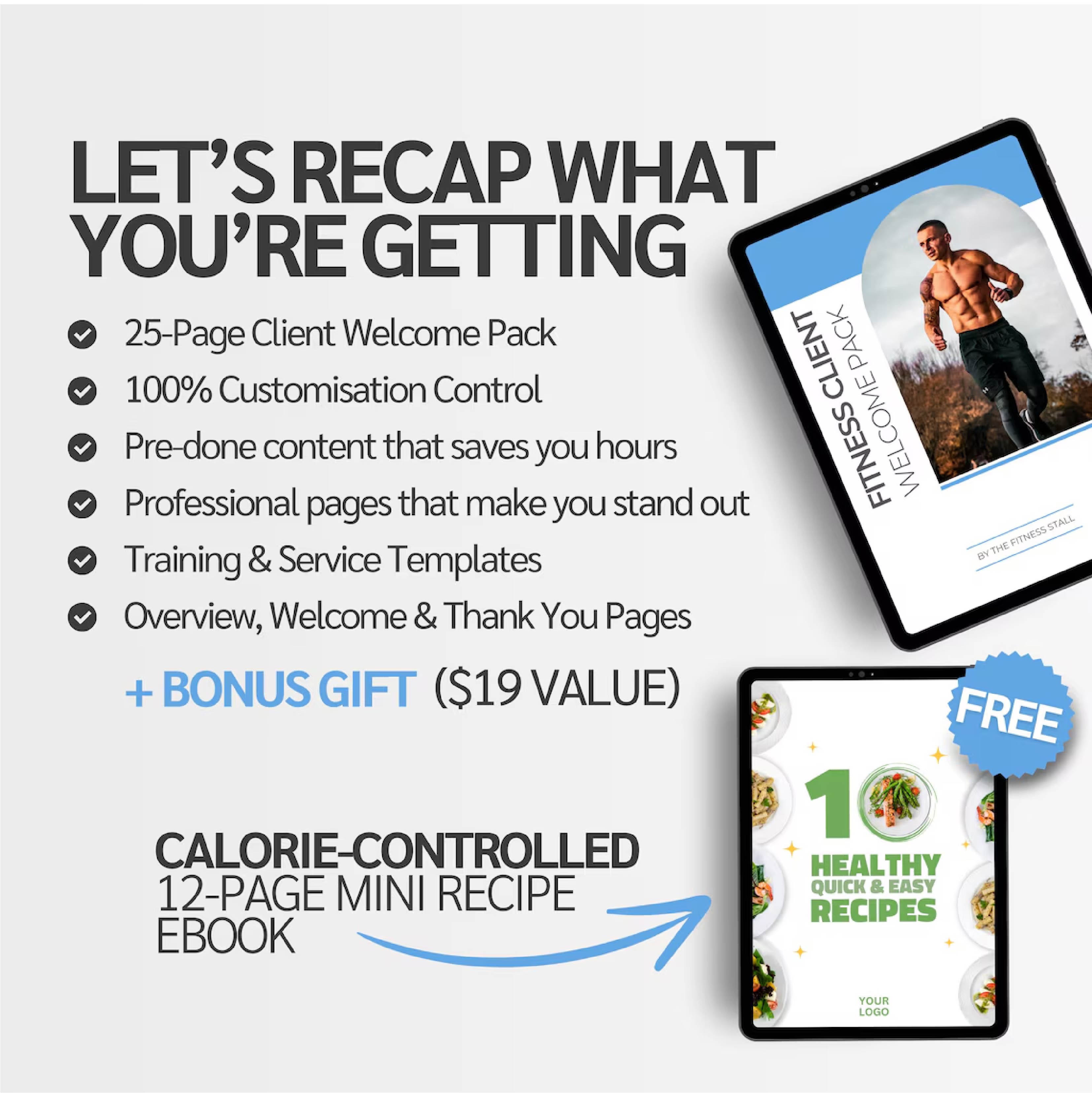 12-Week Fitness Coaching Welcome Pack | Editable Canva Templates for Health & Fitness Professionals