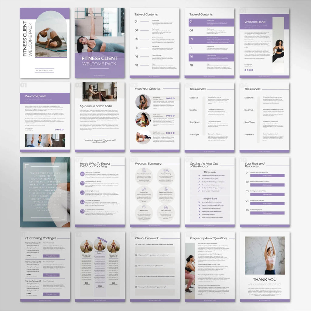 Canva Website Templates for Fitness Coaches & Personal Trainers