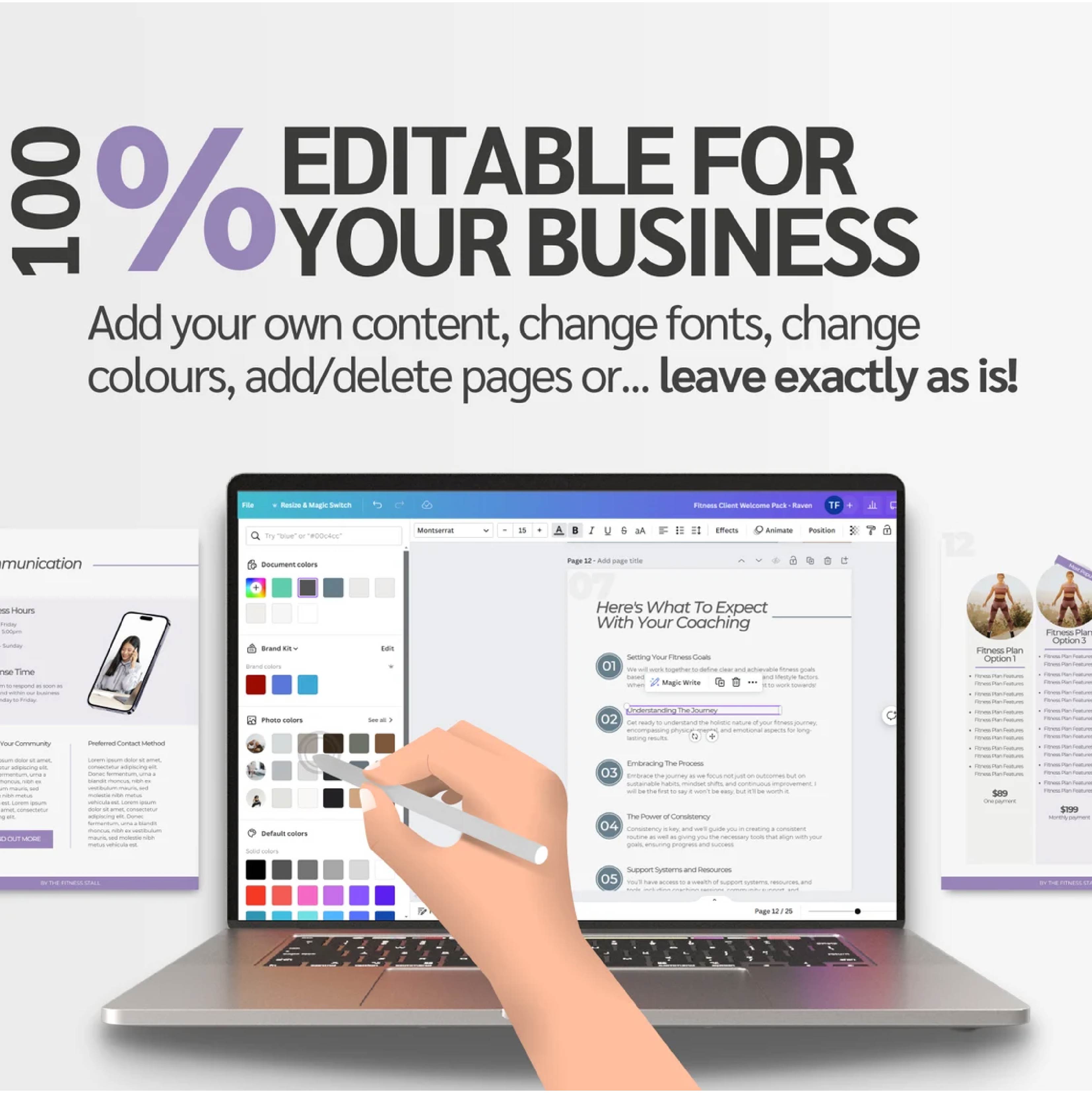 Canva Website Templates for Fitness Coaches & Personal Trainers