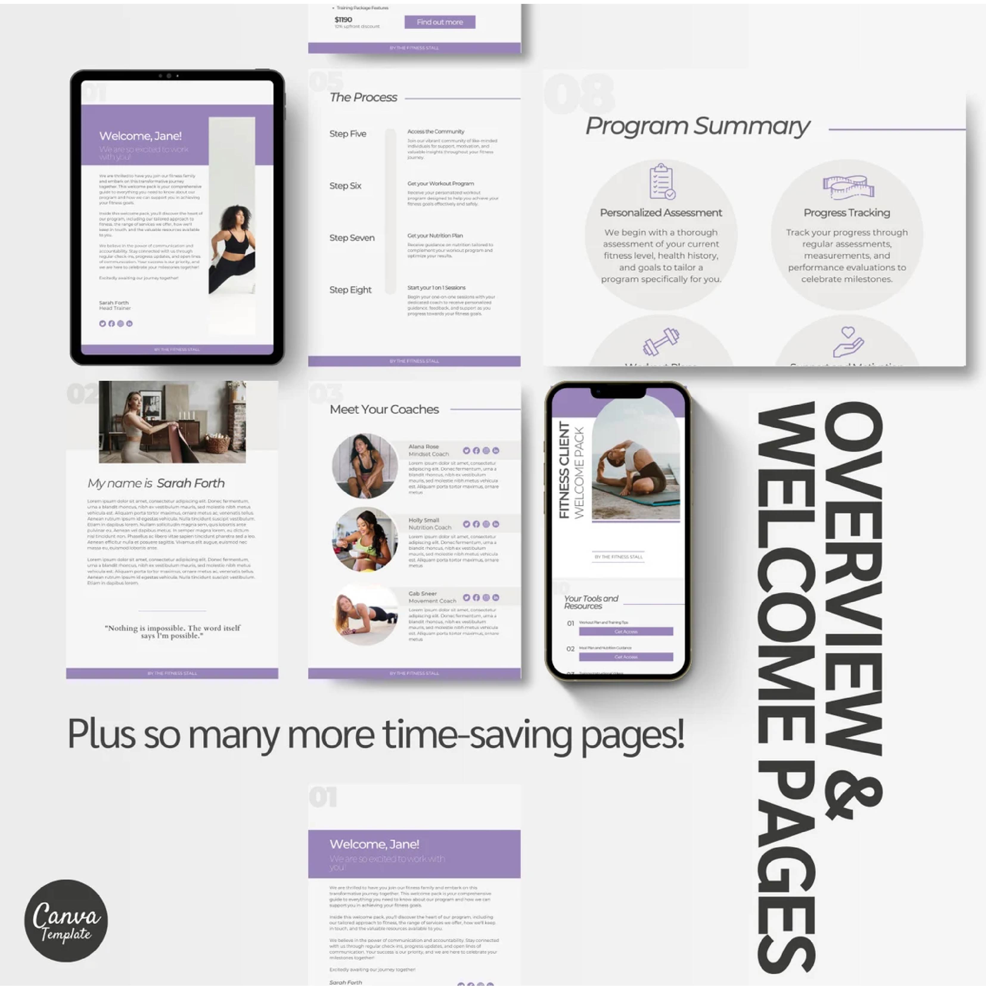 Canva Website Templates for Fitness Coaches & Personal Trainers