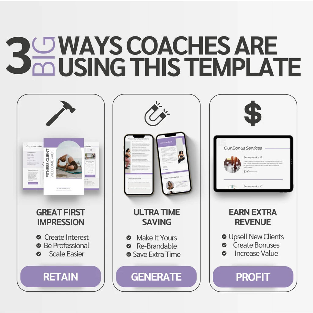 Canva Website Templates for Fitness Coaches & Personal Trainers