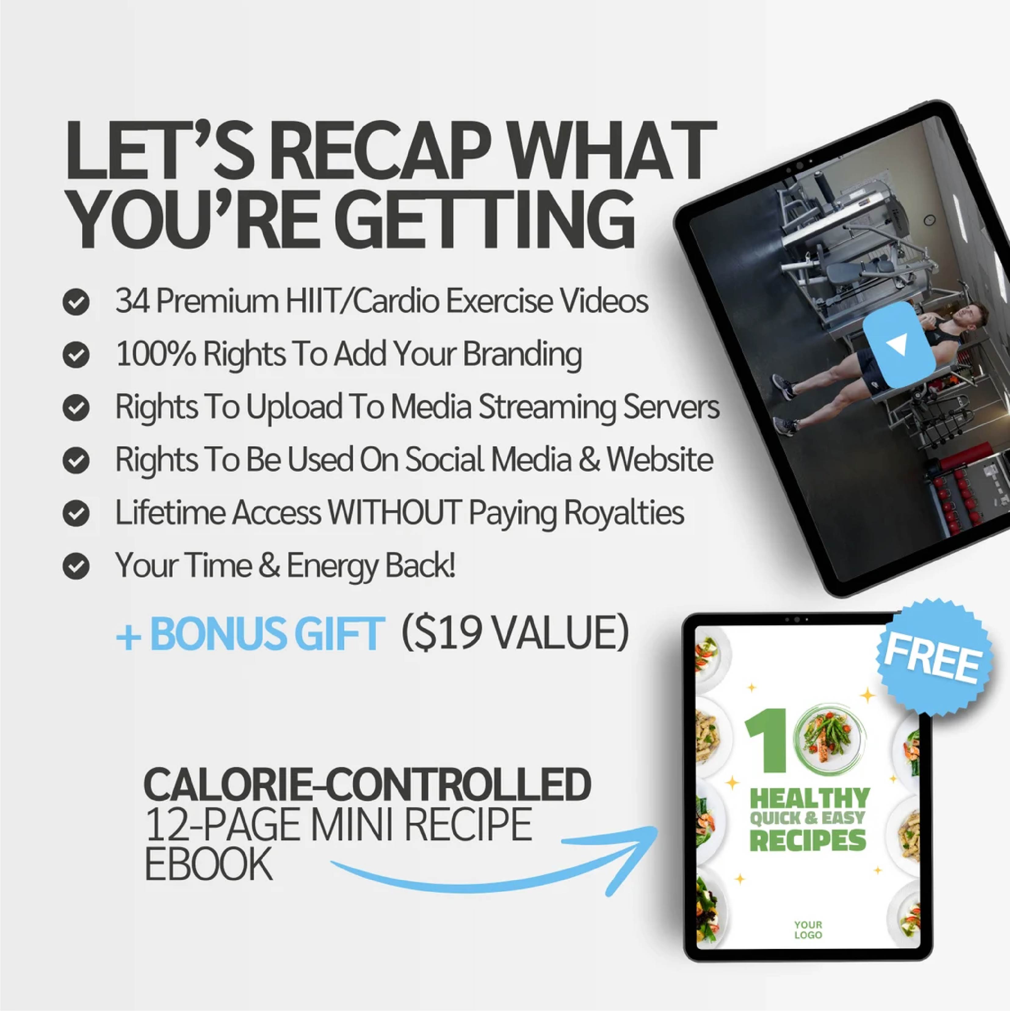 The Fitness Stall – 34 Done-for-You HIIT & Cardio Videos