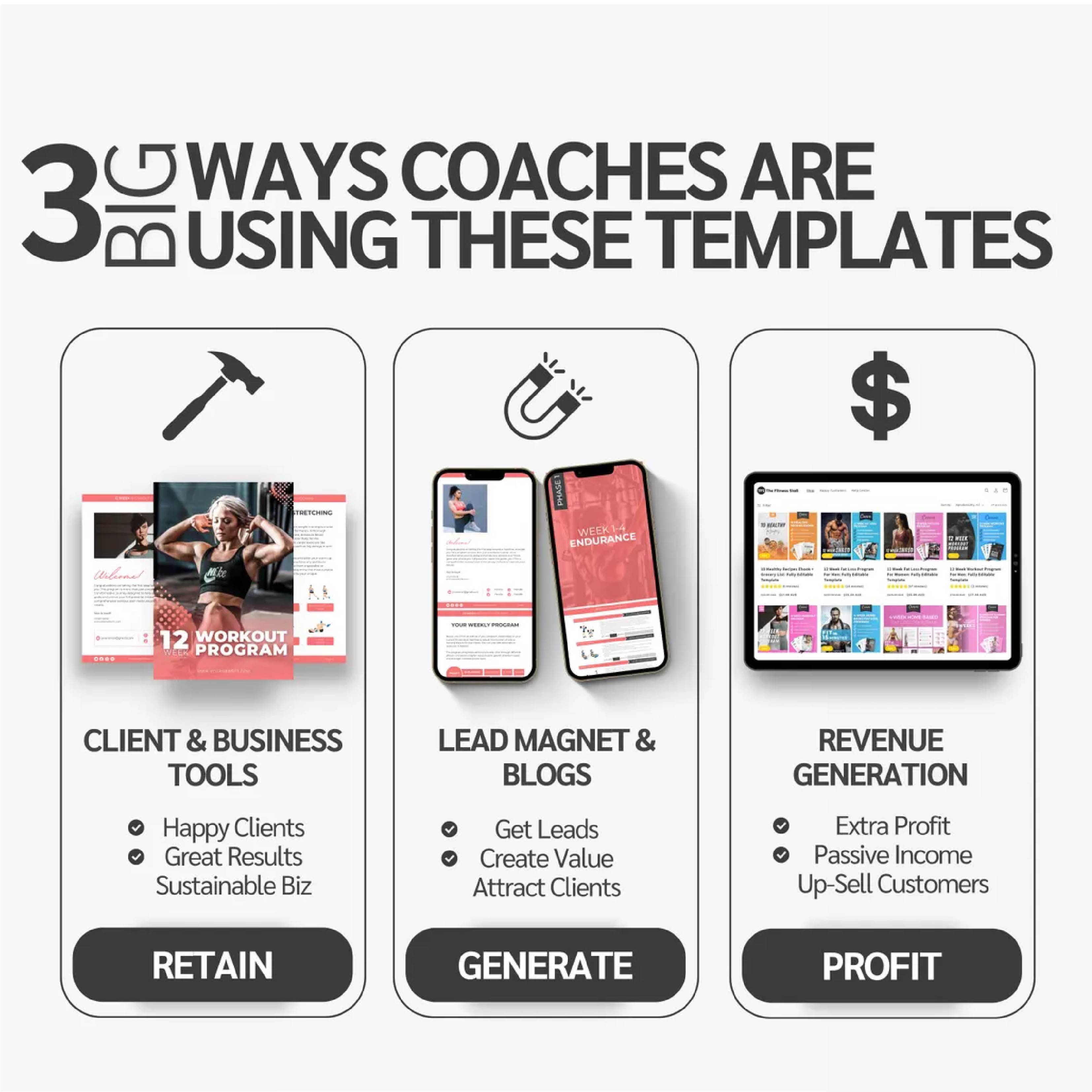 The Ultimate Time-Saving & Profit-Boosting Bundle for Fitness Coaches & Personal Trainers!