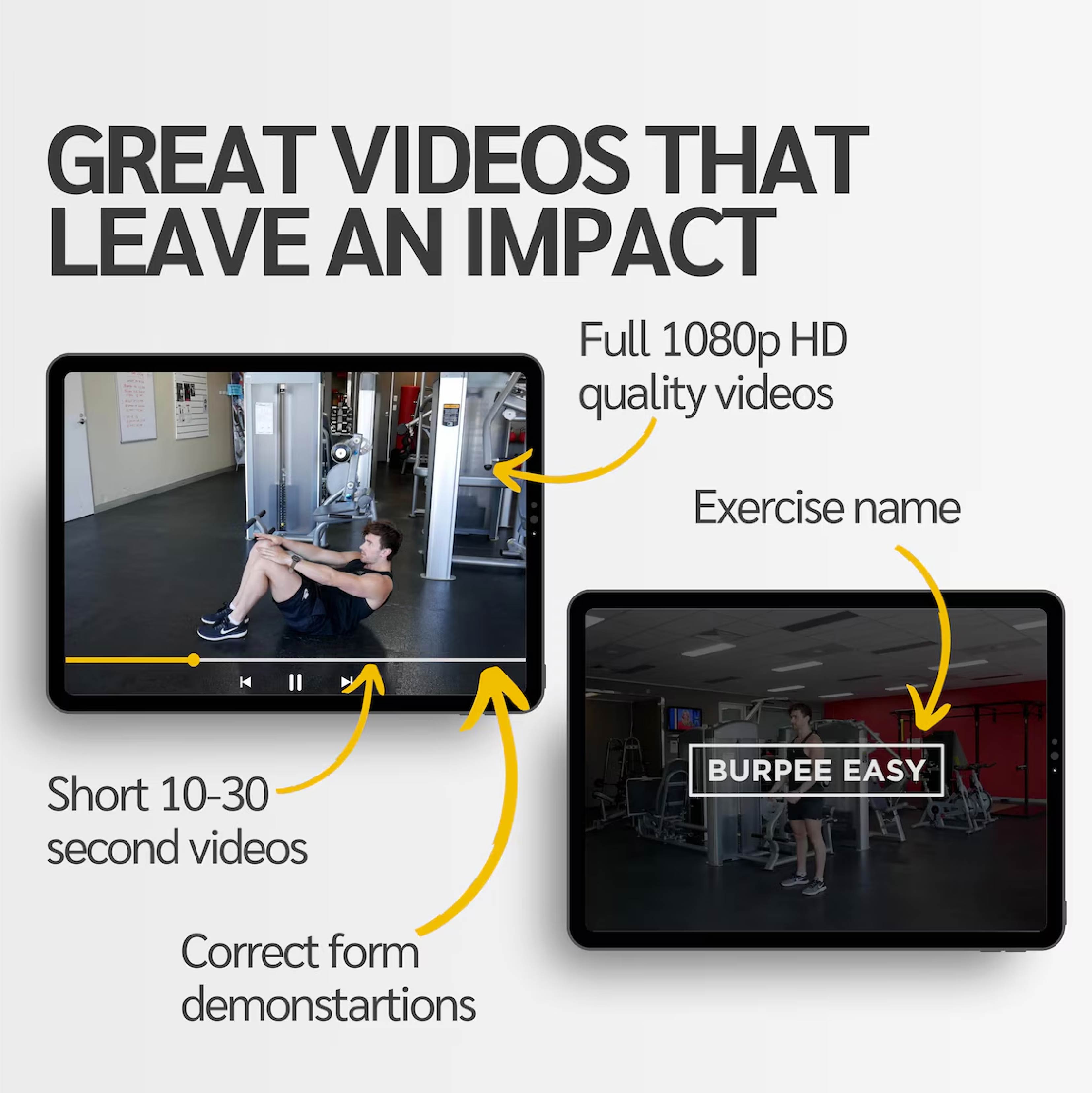 400+ Fitness Exercise Video Library – Full Body, Abs, HIIT & Strength Workouts for Trainers & Coaches