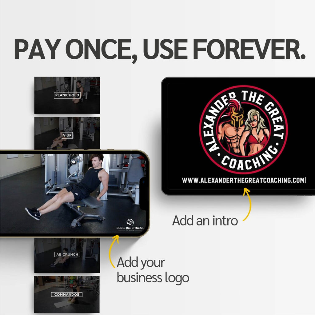 400+ Fitness Exercise Video Library – Full Body, Abs, HIIT & Strength Workouts for Trainers & Coaches