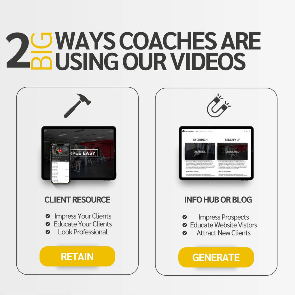 400+ Fitness Exercise Video Library – Full Body, Abs, HIIT & Strength Workouts for Trainers & Coaches