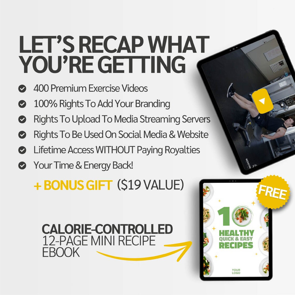 400+ Fitness Exercise Video Library – Full Body, Abs, HIIT & Strength Workouts for Trainers & Coaches