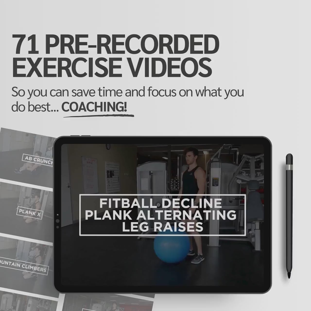 The Fitness Stall – 71 Pre-Made Ab Fitness Exercise Videos