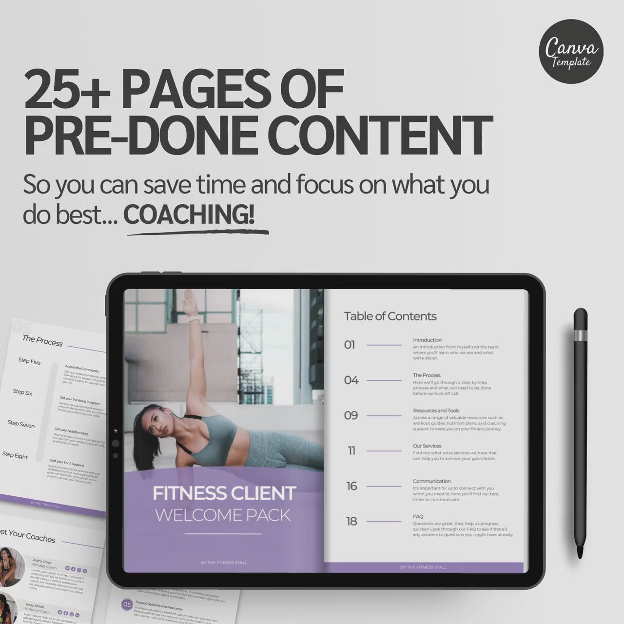 Canva Website Templates for Fitness Coaches & Personal Trainers