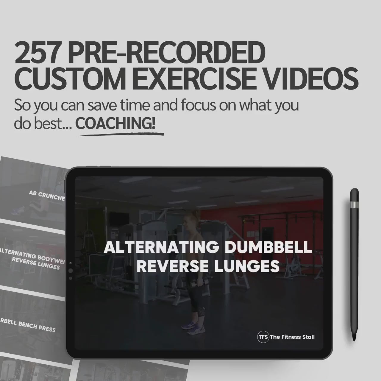 The Ultimate 257-Exercise Fitness Video Library – Full Body, Abs, HIIT & Strength Workouts for Coaches