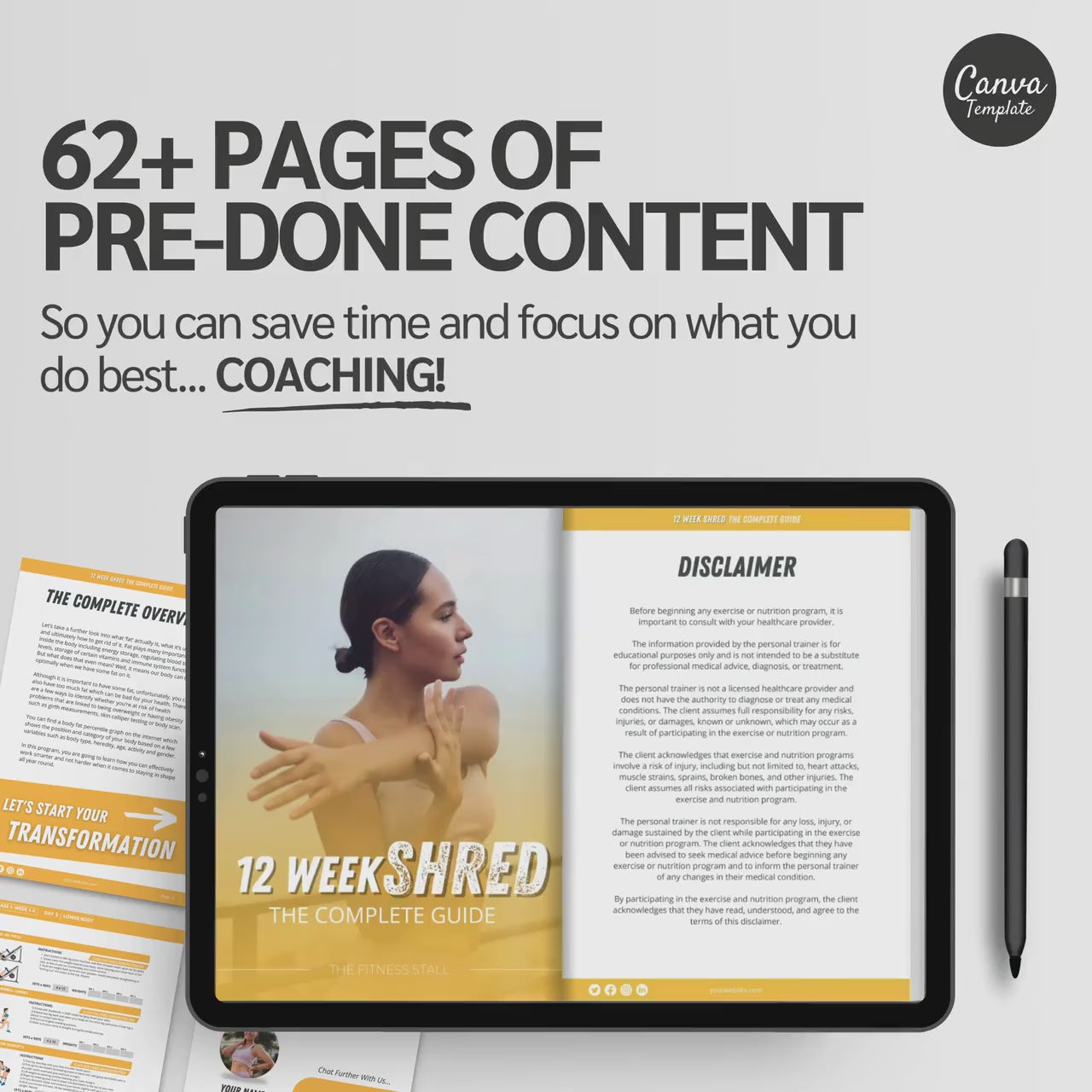 12-Week Strong & Lean Transformation Program | Done-For-You Fitness & Nutrition Coaching Template