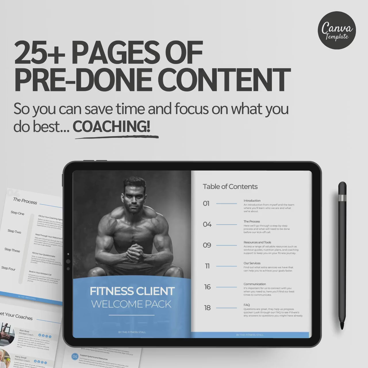 12-Week Fitness Coaching Welcome Pack | Editable Canva Templates for Health & Fitness Professionals